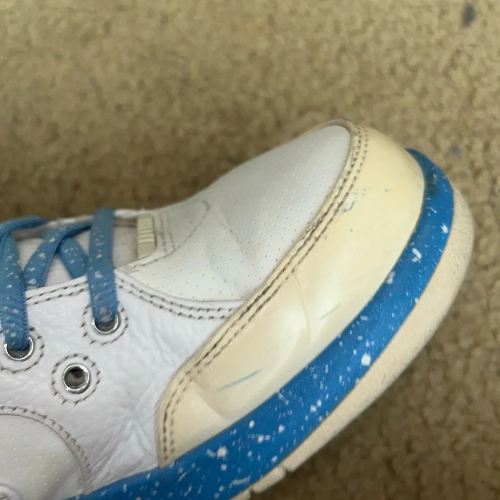 2010 Jordan 1 Fund 5/8th White and univeristy Blue